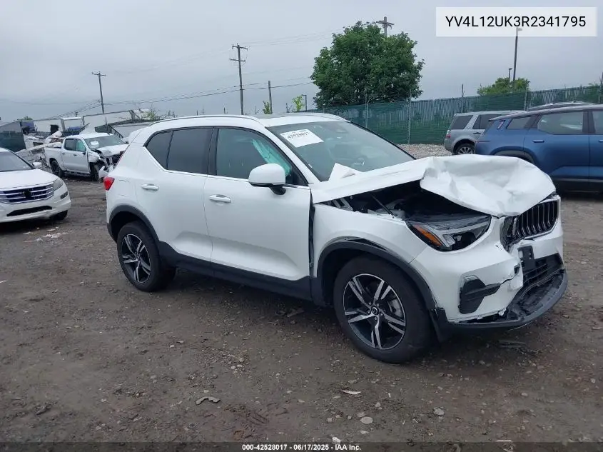 2024 Volvo Xc40 B5 Core Bright Theme/B5 Core Dark Theme VIN: YV4L12UK3R2341795 Lot: 42528017