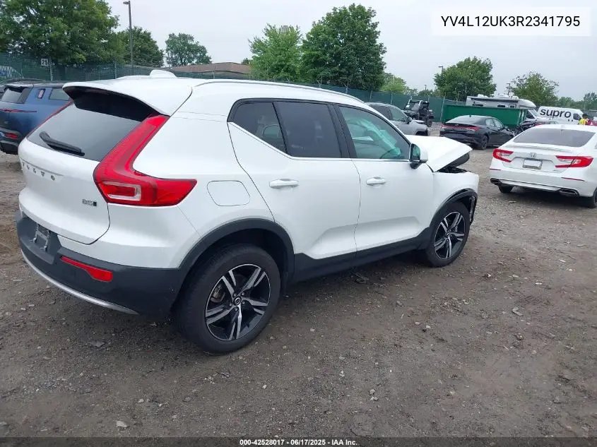 2024 Volvo Xc40 B5 Core Bright Theme/B5 Core Dark Theme VIN: YV4L12UK3R2341795 Lot: 42528017