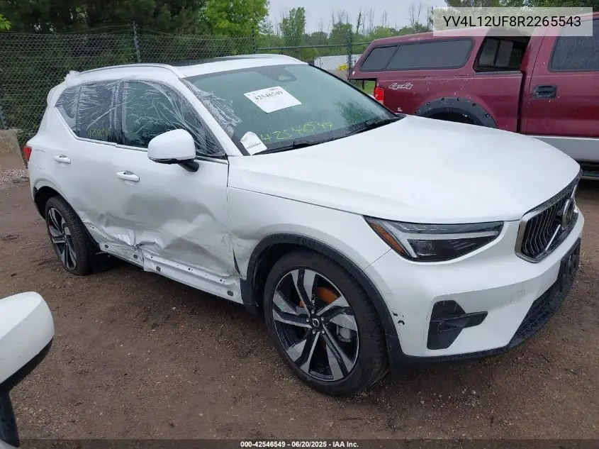 2024 Volvo Xc40 B5 Ultimate Bright Theme VIN: YV4L12UF8R2265543 Lot: 42546549