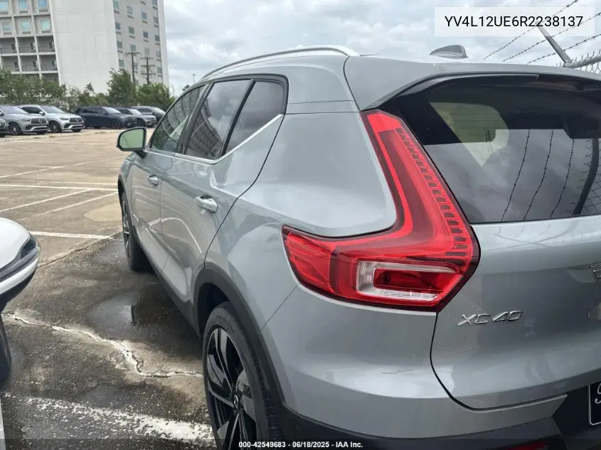 2024 Volvo Xc40 B5 Plus Bright Theme VIN: YV4L12UE6R2238137 Lot: 42549683