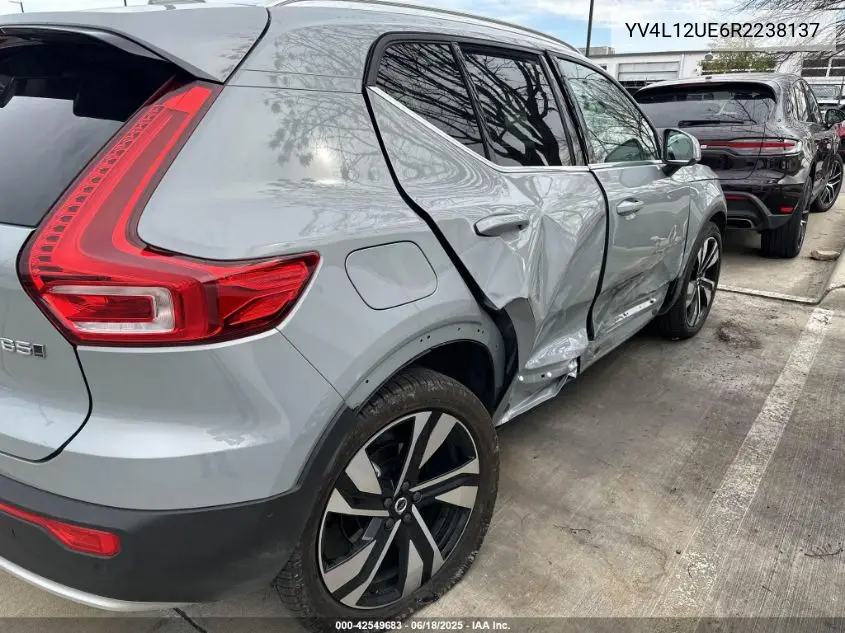 2024 Volvo Xc40 B5 Plus Bright Theme VIN: YV4L12UE6R2238137 Lot: 42549683