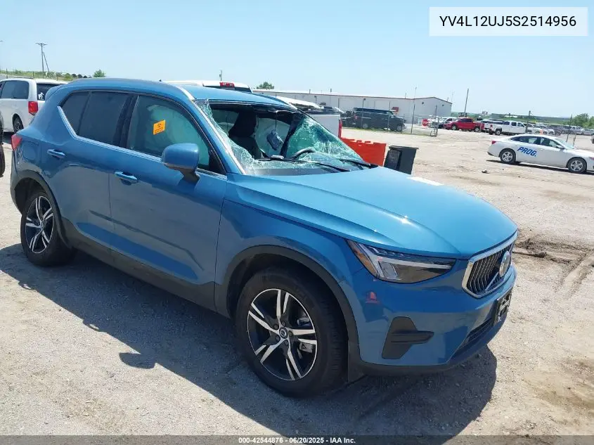 2025 Volvo Xc40 B5 Core Bright Theme VIN: YV4L12UJ5S2514956 Lot: 42544876