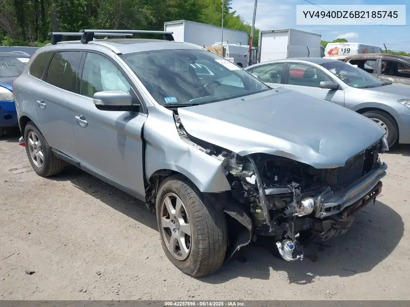 2011 Volvo Xc60 3.2 VIN: YV4940DZ6B2185745 Lot: 42257898
