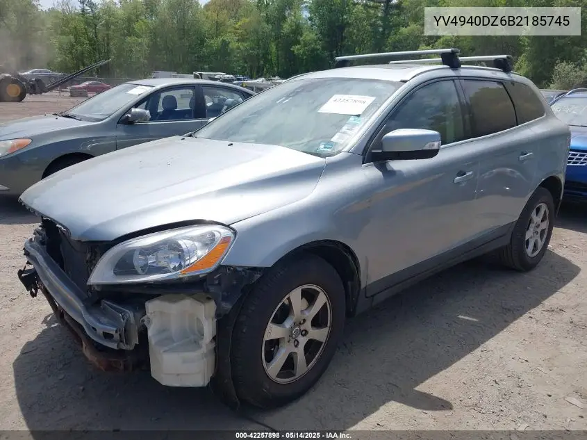 2011 Volvo Xc60 3.2 VIN: YV4940DZ6B2185745 Lot: 42257898