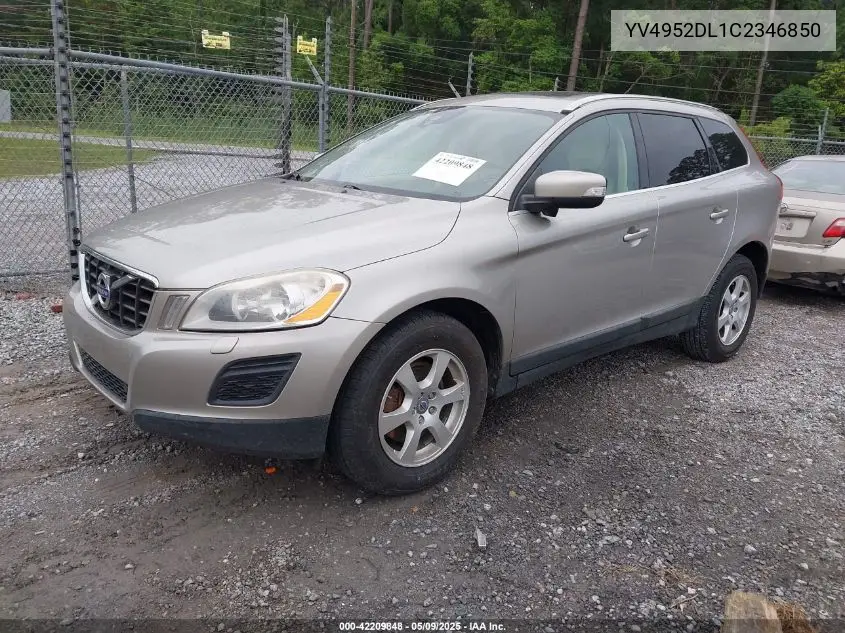 2012 Volvo Xc60 3.2/3.2 Platinum/3.2 Premier/3.2 Premier Plus VIN: YV4952DL1C2346850 Lot: 42209848