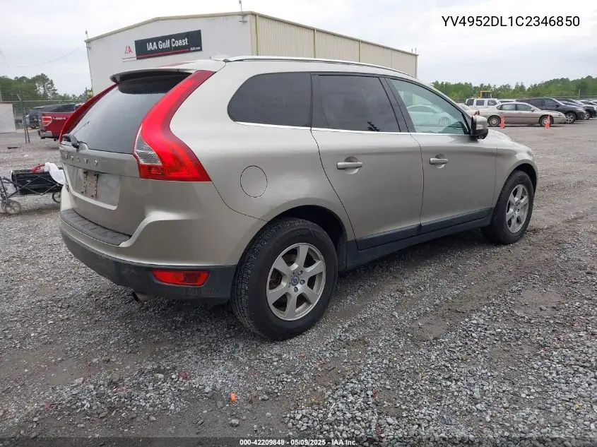 2012 Volvo Xc60 3.2/3.2 Platinum/3.2 Premier/3.2 Premier Plus VIN: YV4952DL1C2346850 Lot: 42209848