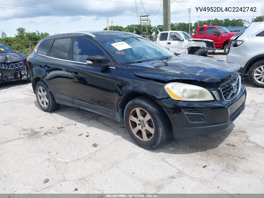 2012 Volvo Xc60 3.2 Platinum VIN: YV4952DL4C2242742 Lot: 42219996