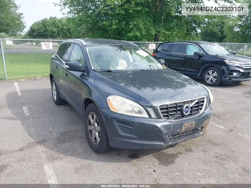 2012 Volvo Xc60 3.2/3.2 Platinum/3.2 Premier/3.2 Premier Plus VIN: YV4940DZ4C2303101 Lot: 42578022