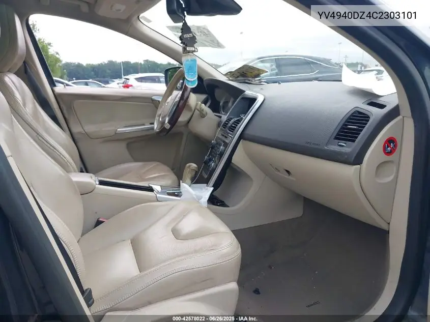 2012 Volvo Xc60 3.2/3.2 Platinum/3.2 Premier/3.2 Premier Plus VIN: YV4940DZ4C2303101 Lot: 42578022