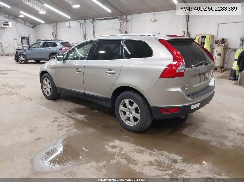 2012 Volvo Xc60 3.2 Premier VIN: YV4940DZ5C2283389 Lot: 42590762