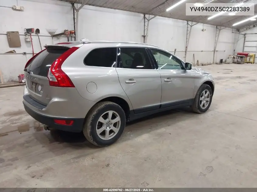 2012 Volvo Xc60 3.2 Premier VIN: YV4940DZ5C2283389 Lot: 42590762