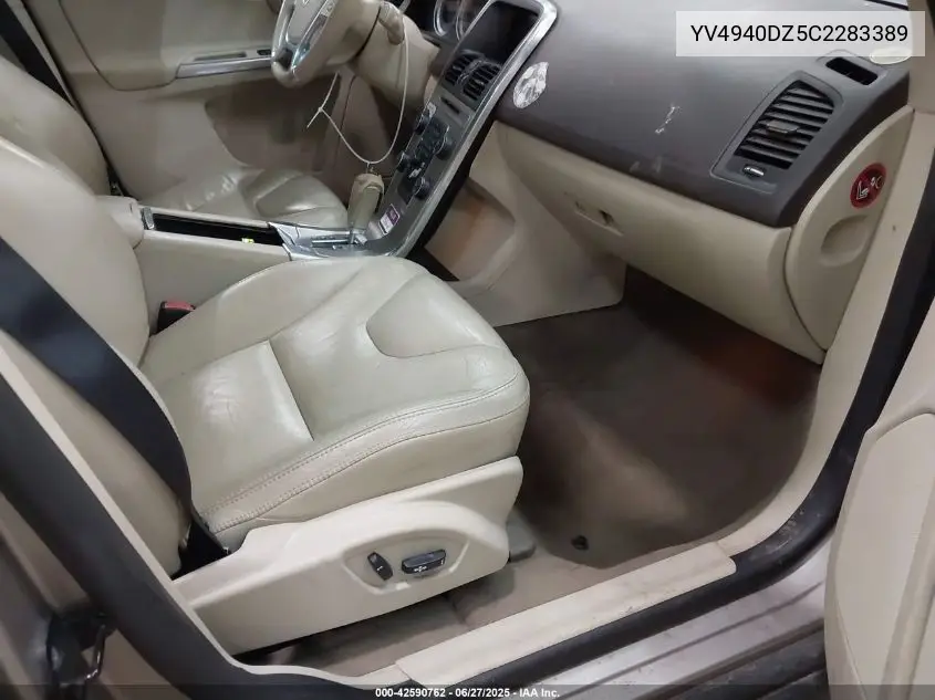 2012 Volvo Xc60 3.2 Premier VIN: YV4940DZ5C2283389 Lot: 42590762