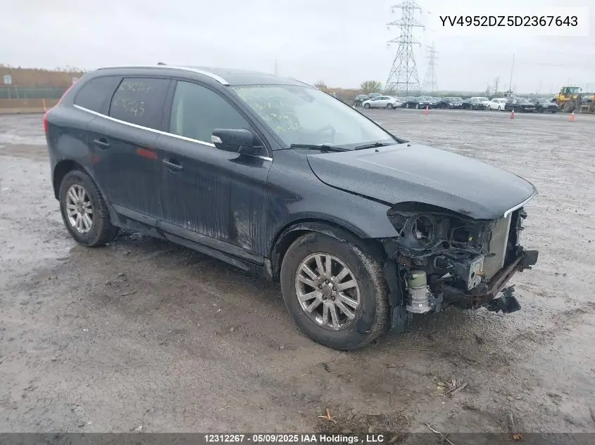 2013 Volvo Xc60 3.2 VIN: YV4952DZ5D2367643 Lot: 12312267