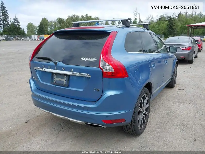 2015 Volvo Xc60 T5 Premier VIN: YV440MDK5F2651851 Lot: 42268813