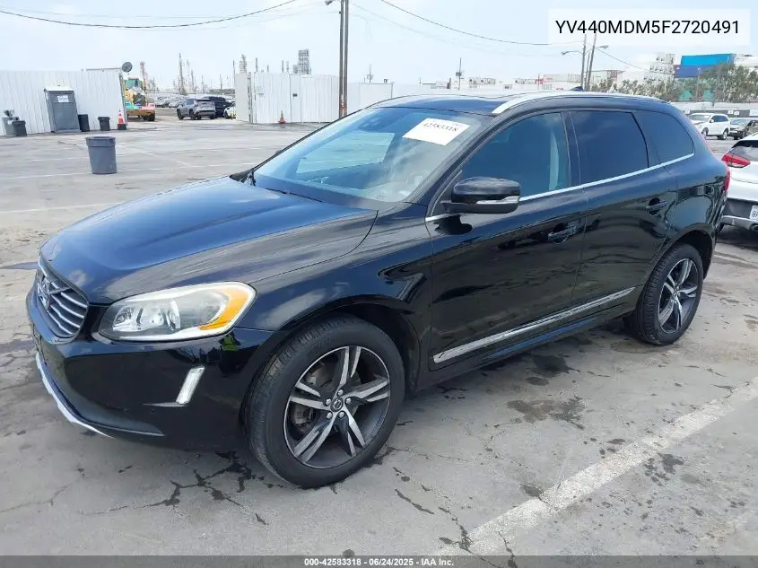 2015 Volvo Xc60 T5 Platinum VIN: YV440MDM5F2720491 Lot: 42583318