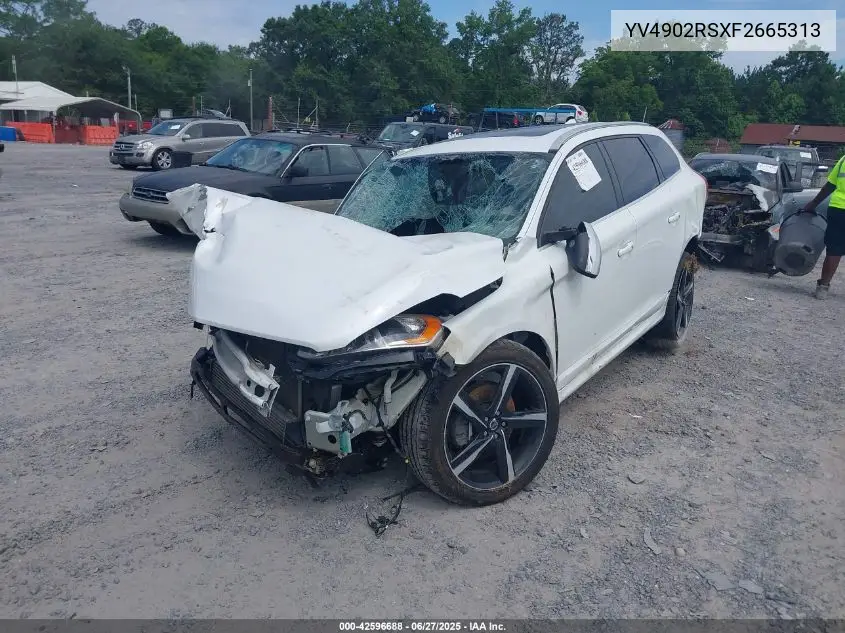 2015 Volvo Xc60 T6 R-Design Platinum VIN: YV4902RSXF2665313 Lot: 42596688
