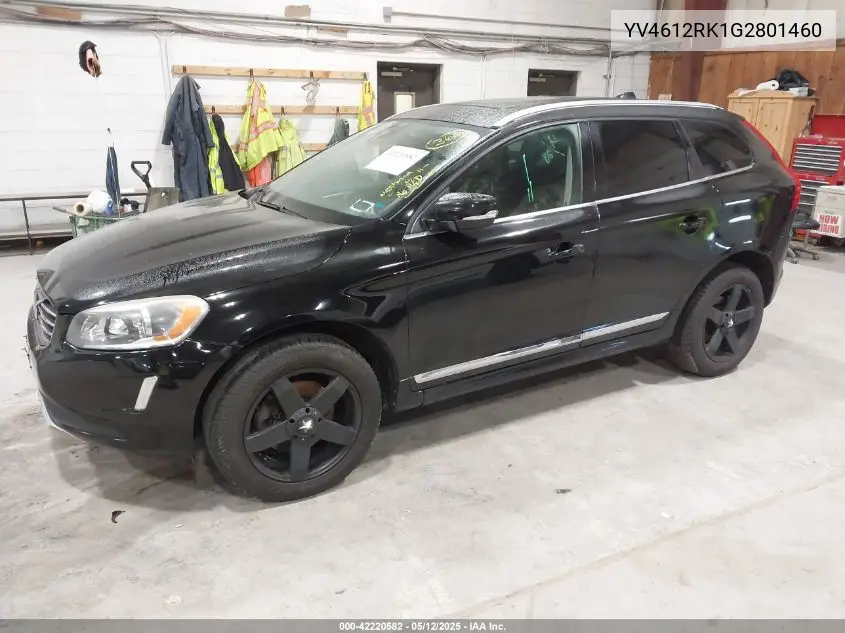 2016 Volvo Xc60 T5 Premier VIN: YV4612RK1G2801460 Lot: 42220582