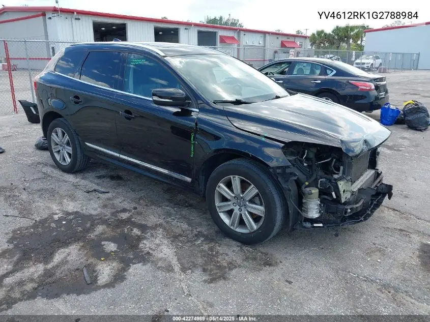 2016 Volvo Xc60 T5 Premier VIN: YV4612RK1G2788984 Lot: 42274989