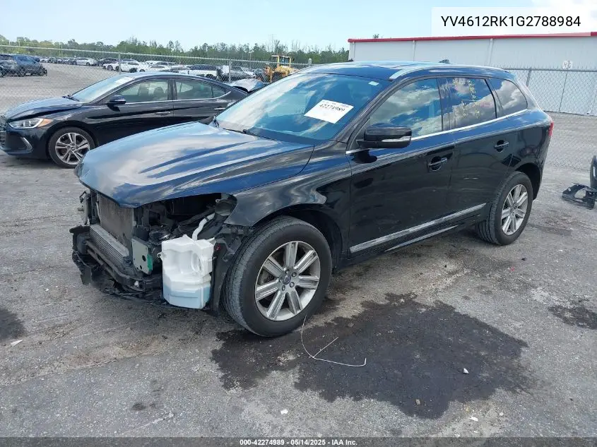 2016 Volvo Xc60 T5 Premier VIN: YV4612RK1G2788984 Lot: 42274989