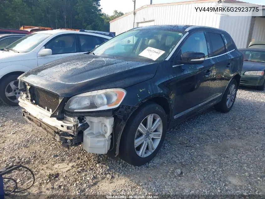 2016 Volvo Xc60 T6 Drive-E VIN: YV449MRK6G2923775 Lot: 42622602
