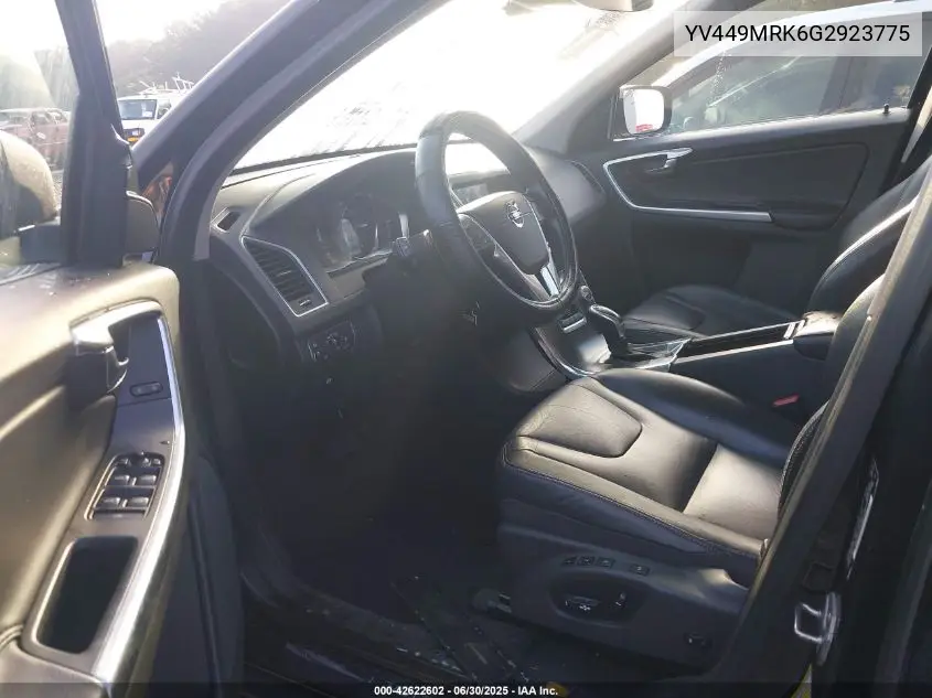 2016 Volvo Xc60 T6 Drive-E VIN: YV449MRK6G2923775 Lot: 42622602