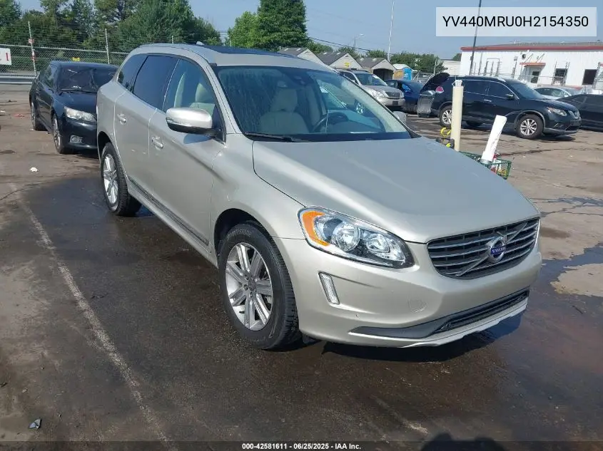 2017 Volvo Xc60 T5 Inscription VIN: YV440MRU0H2154350 Lot: 42581611