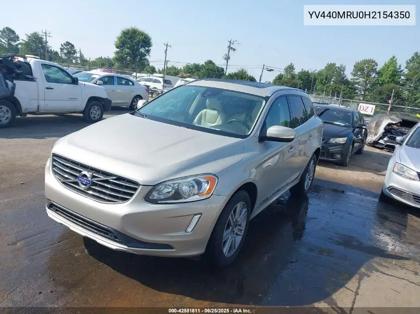 2017 Volvo Xc60 T5 Inscription VIN: YV440MRU0H2154350 Lot: 42581611