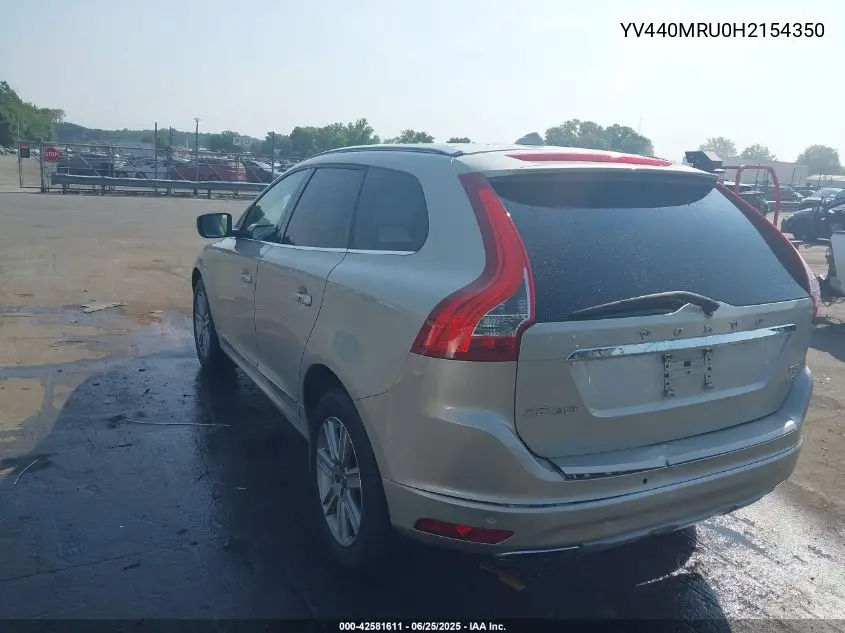 2017 Volvo Xc60 T5 Inscription VIN: YV440MRU0H2154350 Lot: 42581611