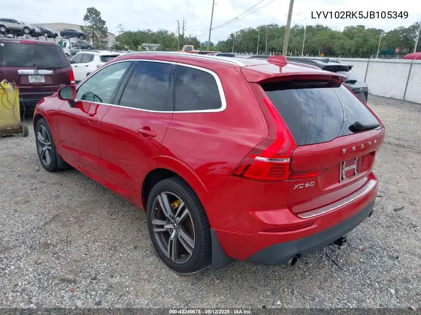 2018 Volvo Xc60 T5 Momentum VIN: LYV102RK5JB105349 Lot: 42240678