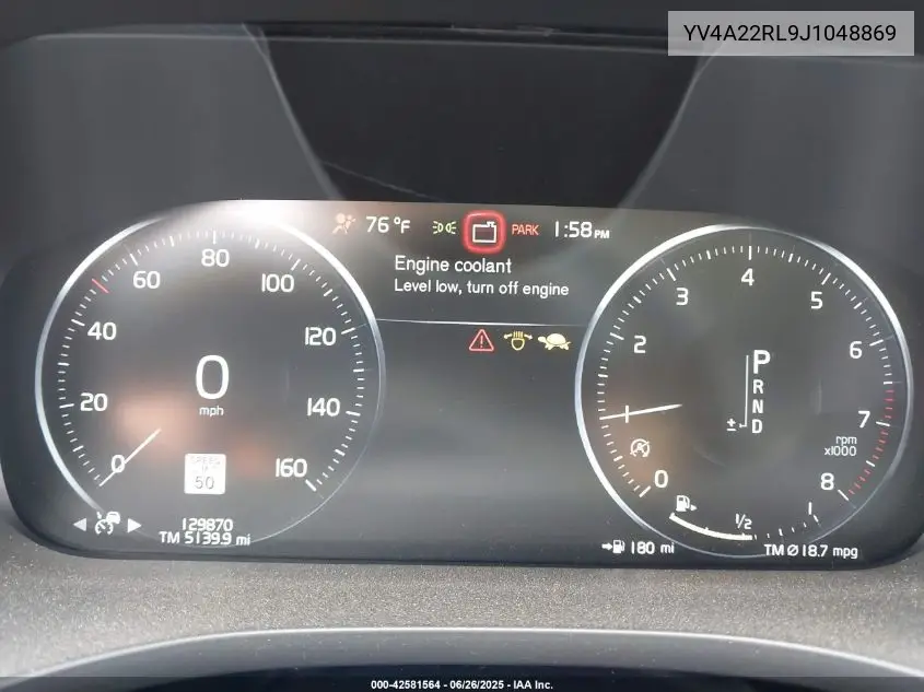 2018 Volvo Xc60 T6 Inscription VIN: YV4A22RL9J1048869 Lot: 42581564