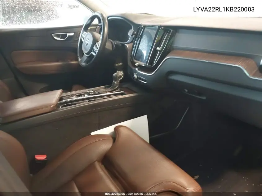 2019 Volvo Xc60 T6 Inscription VIN: LYVA22RL1KB220003 Lot: 42224905