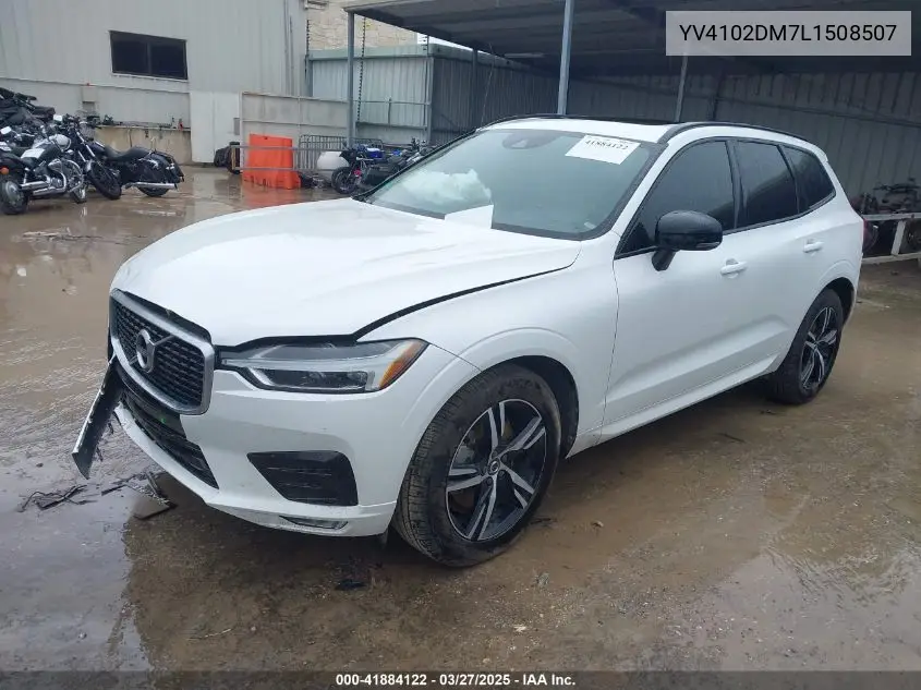 2020 Volvo Xc60 T5 R-Design VIN: YV4102DM7L1508507 Lot: 41884122