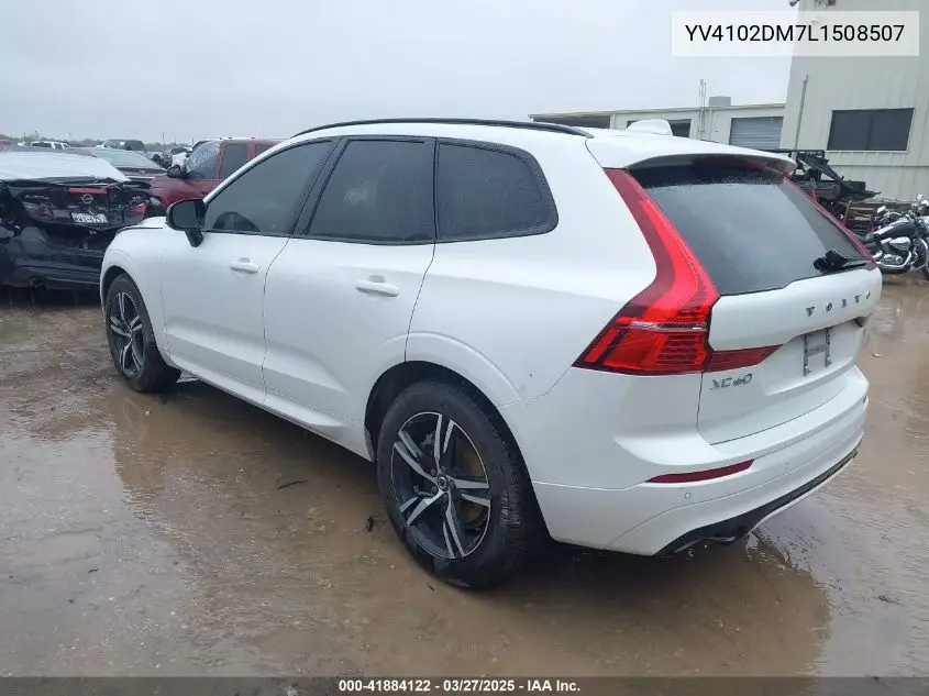 2020 Volvo Xc60 T5 R-Design VIN: YV4102DM7L1508507 Lot: 41884122