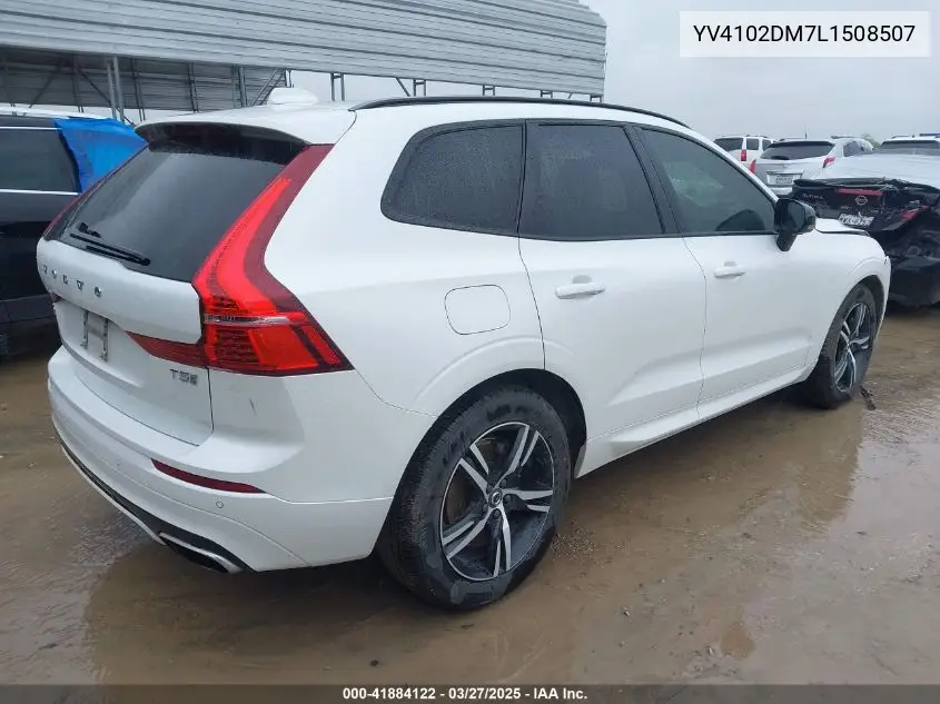 2020 Volvo Xc60 T5 R-Design VIN: YV4102DM7L1508507 Lot: 41884122