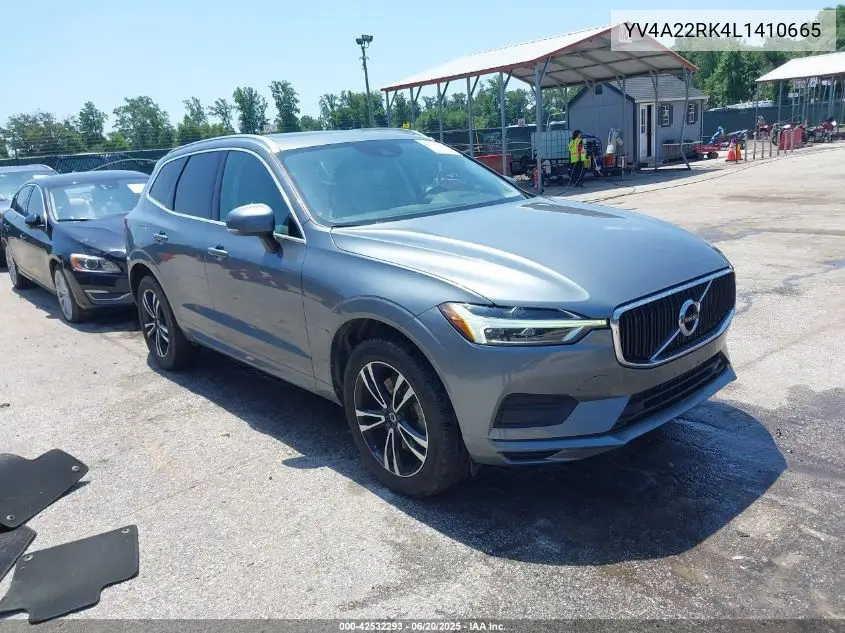 2020 Volvo Xc60 T6 Momentum VIN: YV4A22RK4L1410665 Lot: 42532293