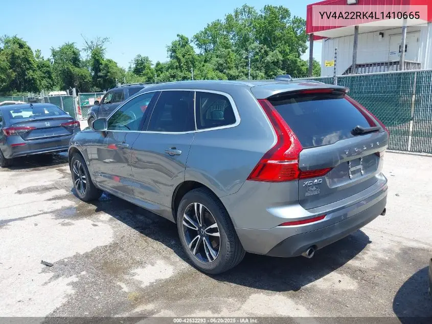 2020 Volvo Xc60 T6 Momentum VIN: YV4A22RK4L1410665 Lot: 42532293