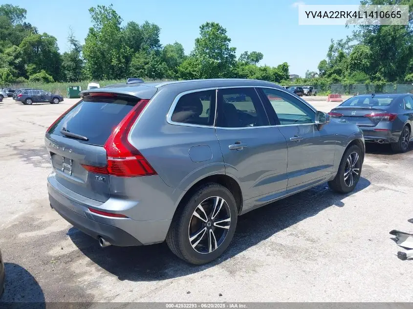 2020 Volvo Xc60 T6 Momentum VIN: YV4A22RK4L1410665 Lot: 42532293