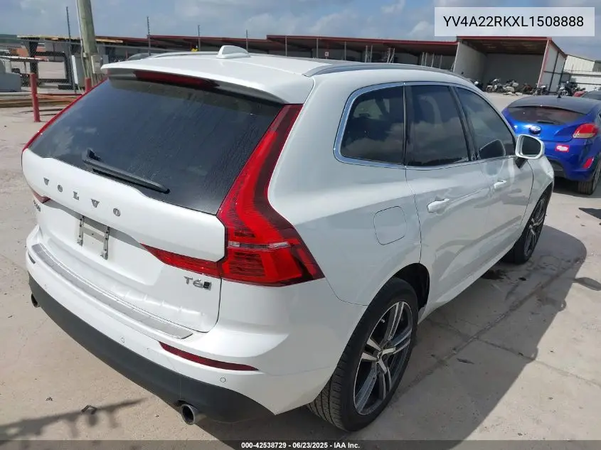 2020 Volvo Xc60 T6 Momentum VIN: YV4A22RKXL1508888 Lot: 42538729