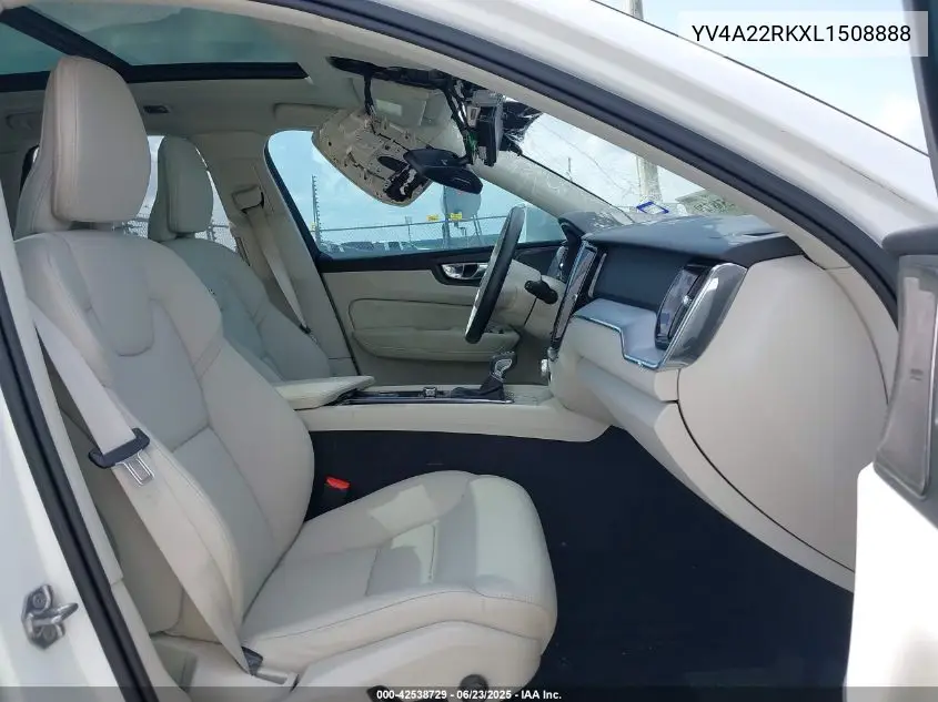 2020 Volvo Xc60 T6 Momentum VIN: YV4A22RKXL1508888 Lot: 42538729