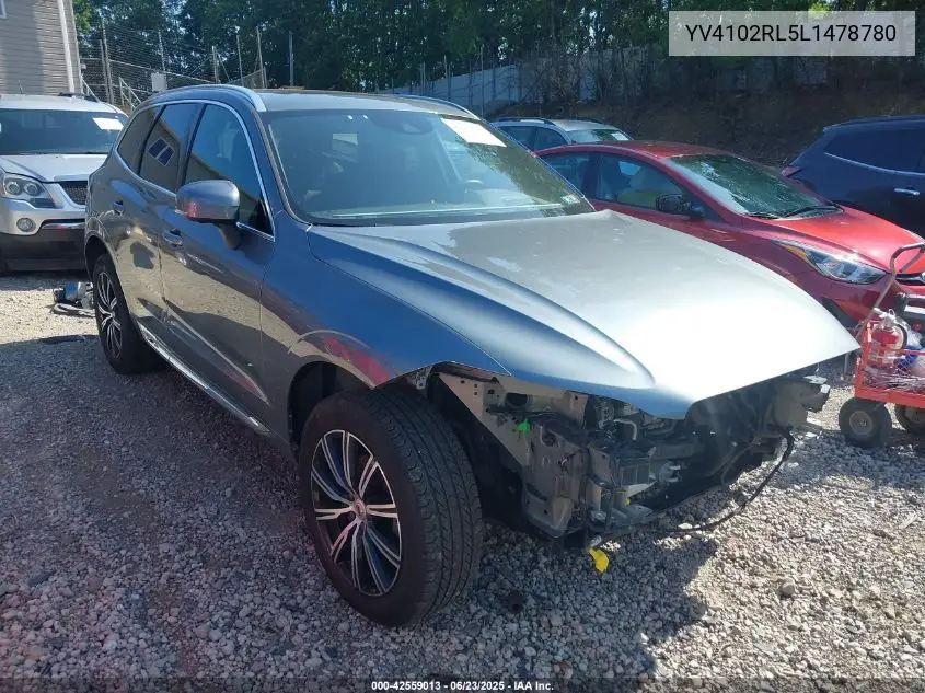 2020 Volvo Xc60 T5 Inscription VIN: YV4102RL5L1478780 Lot: 42559013