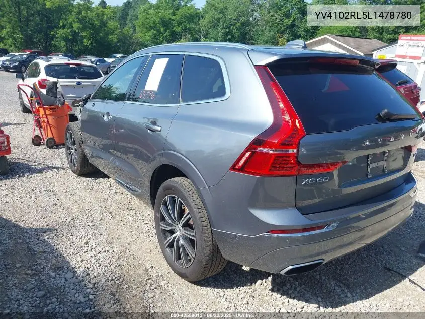 2020 Volvo Xc60 T5 Inscription VIN: YV4102RL5L1478780 Lot: 42559013
