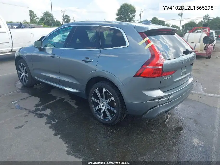 2020 Volvo Xc60 T5 Inscription VIN: YV4102DL2L1565298 Lot: 42617488