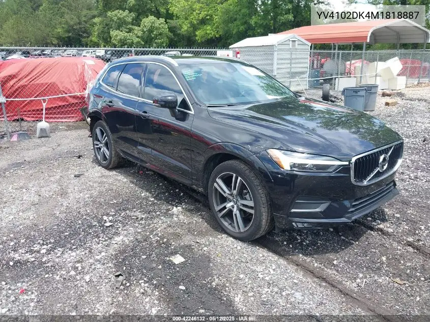 2021 Volvo Xc60 T5 Momentum VIN: YV4102DK4M1818887 Lot: 42246132
