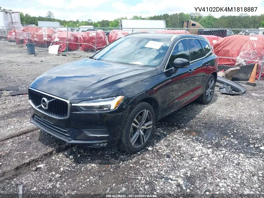 2021 Volvo Xc60 T5 Momentum VIN: YV4102DK4M1818887 Lot: 42246132