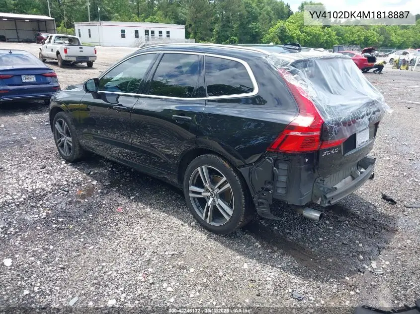 2021 Volvo Xc60 T5 Momentum VIN: YV4102DK4M1818887 Lot: 42246132