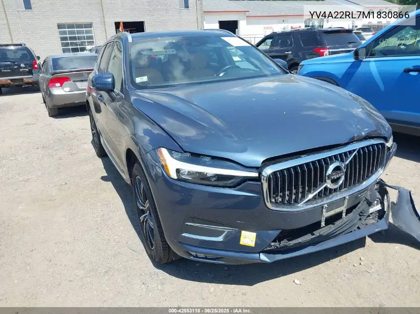 2021 Volvo Xc60 T6 Inscription VIN: YV4A22RL7M1830866 Lot: 42553118