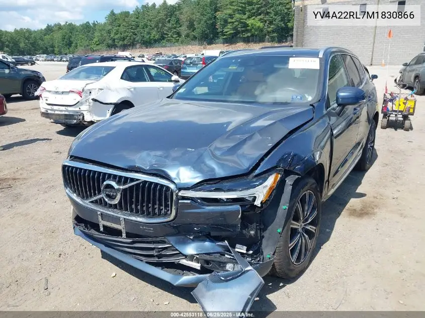 2021 Volvo Xc60 T6 Inscription VIN: YV4A22RL7M1830866 Lot: 42553118