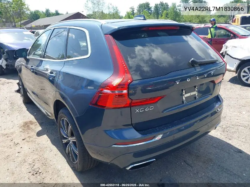 2021 Volvo Xc60 T6 Inscription VIN: YV4A22RL7M1830866 Lot: 42553118