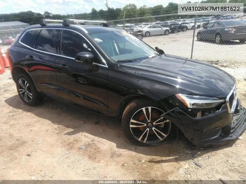 2021 Volvo Xc60 T5 Momentum VIN: YV4102RK7M1881622 Lot: 42564924