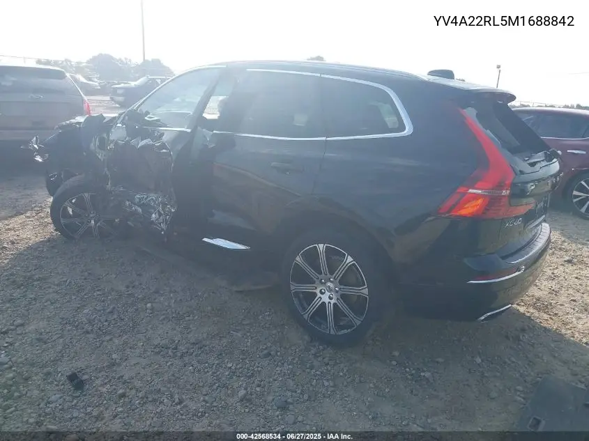 2021 Volvo Xc60 T6 Inscription VIN: YV4A22RL5M1688842 Lot: 42568534